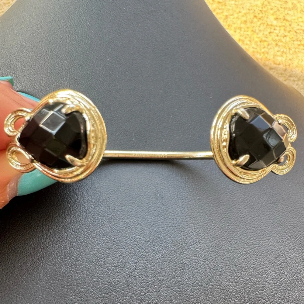 Kendra Scott Andy Gold & Black Cuff Bracelet